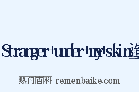 Stranger+under+my+skin造句是什么意思的图片